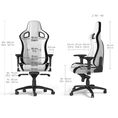 Gaming Chair – White/Black